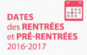 Dates des rentrées